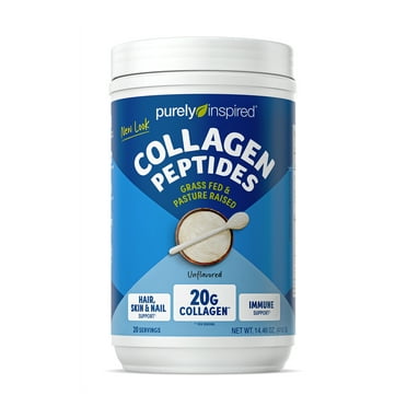 Purely Inspired Collagen Peptides Powder with Biotin, Unflavored, 1 lb, 20 Servings