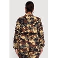 thumbnail image 5 of Women's Plus Size Side Ruched Patterned Zip Front Cropped Jacket, 5 of 5