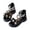 j-Black16, variant on LIIPEE Girls Sandals Summer Casual Solid Color Fashion Pearl Flower Baby Beach Sandals Kids Open Toe Flat Bottom Soft Sole Princess Shoes Cute Comfortable Breathable Daily Footwear,Black,4.5-5 Years
