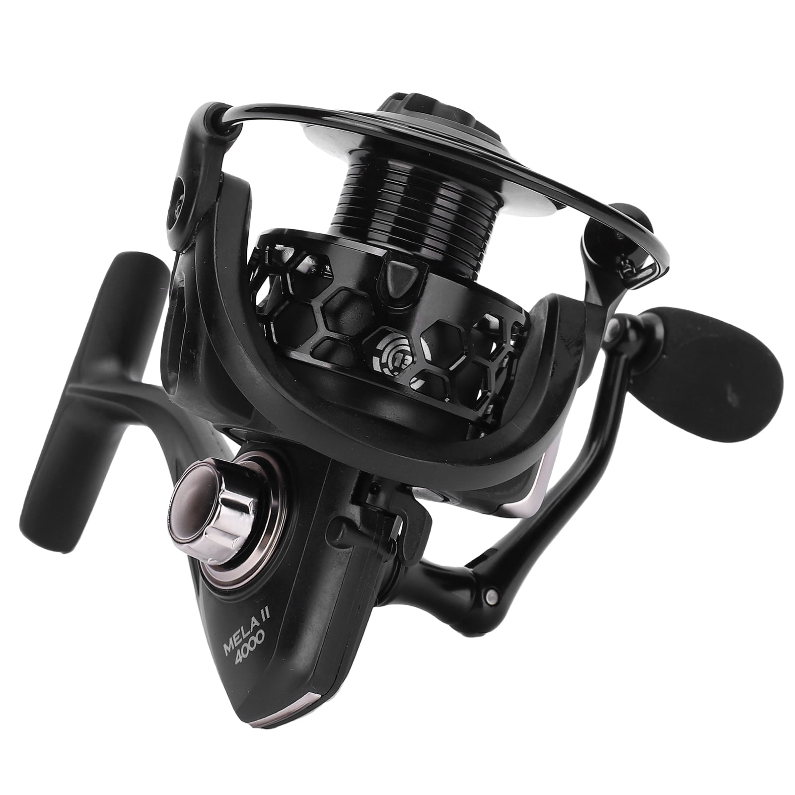 Nieyigj MELA4000 Spinning Reel 13+1 Bearings 5.0:1 Gear Ratio Left Right Interchangeable Fishing Wheel, Black