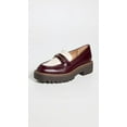 thumbnail image 2 of Sam Edelman Laurs Dark Bordeaux Round Toe Chunky Lug Sole Platform Loafers (Dark Bordeaux, 5.5), 2 of 6