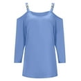 thumbnail image 3 of SNKSDGM Casual Easter Shirts for Women off The Shoulder Tops for Women Long Sleeve Flowy Women Fashion Long Sleeved off The Shoulder Solid Color T Shirt Top Spring Tops for Women 2025 Trendy Dressy, 3 of 6