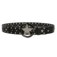 thumbnail image 2 of Texas Star Cowhide Leather Studded Belt, Removable Buckle, 2 of 4