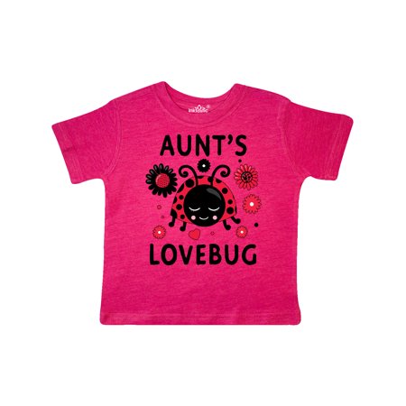 

Inktastic Valentine s Day Aunt s Lovebug Gift Toddler Boy or Toddler Girl T-Shirt