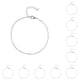 thumbnail image 2 of Qarigey Tobillera ajustable Cuentas de metal Pulseras de tobillo de aleación Accesorio de moda Regalos del día de San Valentín Cadenas de pie para Type1 NO1 Qarigey CBP200174, 2 of 6