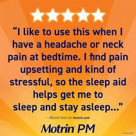 Motrin PM Coated Caplets 80 Caplets (Pack of 2)