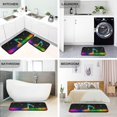 thumbnail image 4 of SKYSONIC Rainbow Music Note Kitchen Mats Set of 2 Multicolored Lines Anti Fatigue Floor Runner Rug Non Slip Comfort Mat 19.7x27.6 Inch + 19.7x47.2 Inch for Living Room Laundry Room Hallway, 4 of 7