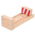 thumbnail image 2 of MOVTOTOP Wooden Train Track Pieces for DIY Toy Scene Beige Color Easy to Assemble Small Size, 2 of 7