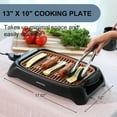 thumbnail image 5 of OVENTE Electric Indoor Grill with 13x10 Inch Non-Stick Cooking Surface, 1000W Fast Heat Up Power, Adjustable Temperature, Removable and Dishwasher Safe Grilling Plate and Drip Tray, Copper GD1632NLCO, 5 of 9