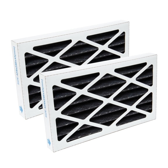 POWERTEC 2PK Activated Carbon Air Filter, 5 Micron Outer Air Filters for WEN 3410, POWERTEC AF4000/ AF4001 Air Filtration Systems for Workshop and Garage, Replacement for WEN AF9165C (75094-P2N)