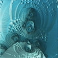 thumbnail image 1 of Ahgly Company Machine Washable Indoor Square Transitional Teal Green Area Rugs, 7' Square, 1 of 7