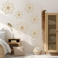 thumbnail image 6 of 6 pcs Daisy Wall Decor Wooden Daisy Wall Art Flowers Signs Hanging Plaque for Home Nursery Bedroom Farmhouse Bathroom Decorations Housewarming Gifts, 6 of 6
