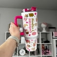 thumbnail image 2 of Cafecito Y Chisme 40oz Tumbler: Sublimated Coffee Quencher, 2 of 3
