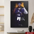 thumbnail image 5 of American Football Sports Vikings Poster For Kids Fun Teen Birthday Christmas Gifts Justin Jefferson Rugby Star Posters Canvas Wall Art Print Picture For Room Decor, 5 of 6