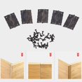 thumbnail image 4 of 10pcs Cabinet Door Butt Hinges Mini Drawer Bronze Decorative Mini Hinges, 4 of 7