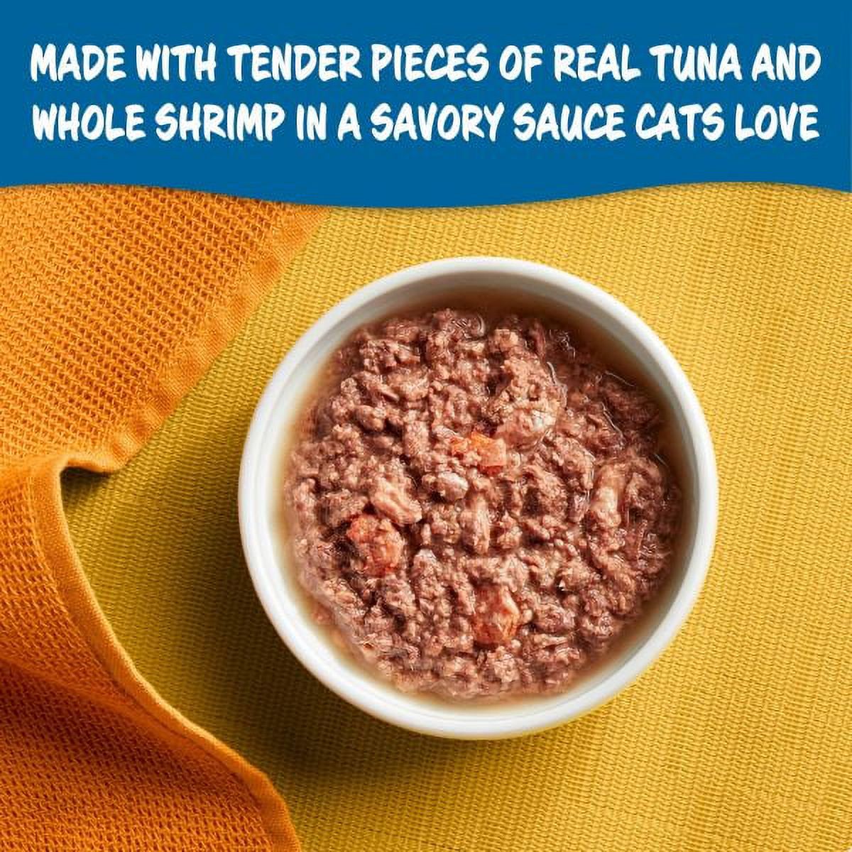 Meow Mix Tender Favorites with Real Tuna & Whole Shrimp in Sauce, 2.75-Ounce - image 3 of 11