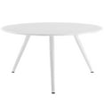 thumbnail image 3 of Modway Lippa 54" Wood Top Dining Table with Tripod Base in White, 3 of 4