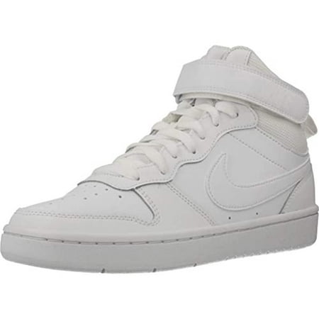 Nike Court Borough Mid 2 Gs Trainers Child White - 4 - High Top Trainers Shoes