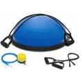 thumbnail image 3 of X Factor Balance Ball Balance Trainer Strength Dome – Half Ball Core Training For Full-Body Exercise, Yoga and Stretching – Half Yoga Exercise Ball Yoga Strength Exercise Fitness Platform w Pump Blue, 3 of 9