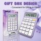 thumbnail image 5 of Calculadora Exlliy Desk con pantalla LCD grande de 12 dígitos, color morado, 5 of 6