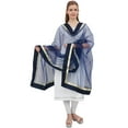 thumbnail image 5 of Phagun Indian Designer Net Dupatta Long Stole Women Hijab Scarf Throw-Blue, 5 of 5