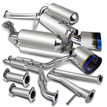 System Infiniti G35 Coupe (Spec-D Tuning MFCAT3-G35032 Infiniti G35 Nissan 350Z 2Dr Coupe Dual Exhaust Catback System Burnt)