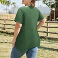 thumbnail image 2 of fatyb Women's Plus Size Tops Short Sleeve Casual Tee Shirts V Neck Blouses Summer Loose Tunic Shirts, 2 of 6