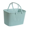 thumbnail image 3 of Cesta abierta de ducha portátil, caja organizadora de cosméticos, bolsa de almacenamiento creativa transpirable, cesta de baño, bolsa para cocina y Azul, 3 of 8