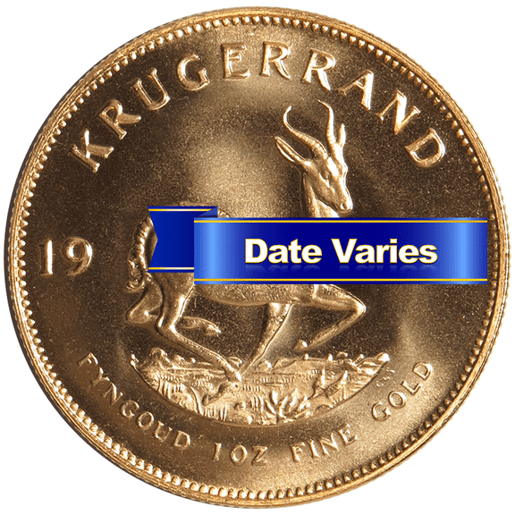 South African Gold Krugerrand 1 oz Random Year Uncirculated
