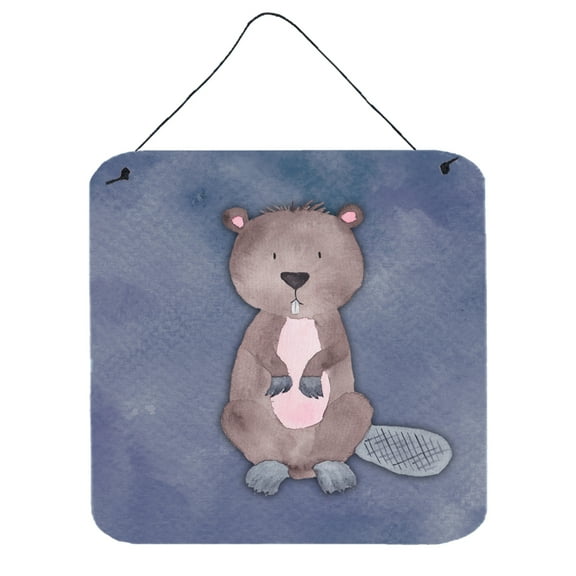 Beaver Watercolor Wall or Door Hanging Prints