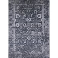 thumbnail image 1 of Ahgly Company Machine Washable Indoor Rectangle Industrial Modern Charcoal Blue Area Rugs, 8' x 10', 1 of 7