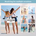 thumbnail image 3 of Bolsa de playa de viaje portátil para mujer de compras de poliéster reutilizable JShteea Para Estrenar, 3 of 7
