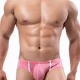 thumbnail image 1 of Swim Underwear for Men  Low Rise Briefs with Elastic Waistband and Mesh Patchwork, 1 of 7