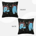 thumbnail image 3 of ZICANCN Funny Monster Cute Shush Decorative Throw Pillow Covers, Bed Couch Sofa Decorative Knit Pillow Covers for Living Room Farmhouse, 24"x24", 3 of 8