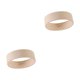 thumbnail image 4 of Qarigey Gomas para el cabello fáciles de usar, cómodas para cualquier peinado, gomas elásticas para el cabello de silicona, color crema color crema 2Conjunto, 4 of 6