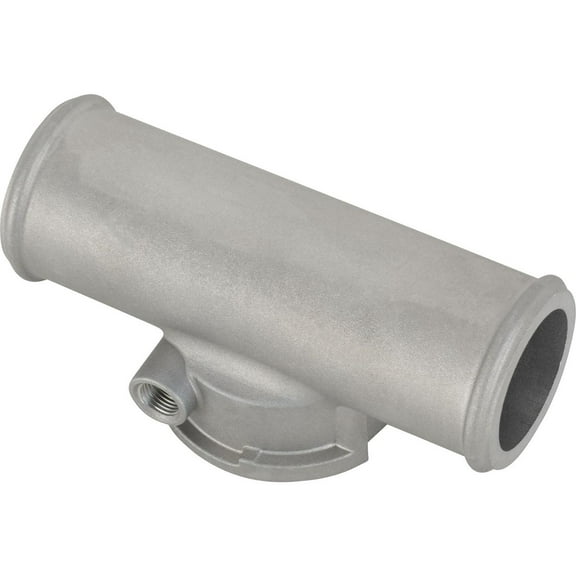 Speedway Motors Inline Die Cast Filler Neck for 1.5” Radiator Hose, Aluminum Inline Adapter Accepts Radiator Cap or NPT Fittings, Ideal for Bleeding Air from Cooling Systems