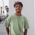 thumbnail image 3 of Dalix Alien Relaxed Heavy Cotton Short Sleeve Summer Tee Mens in Laurel L Large, 3 of 5