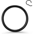 thumbnail image 1 of xianyou-Titanium Nose Rings 20G 18G 16G Nose Rings Hoops Septum Clicker Hinged Segment Ring Cartilage Helix Tragus Conch Daith Rook Hoop Earring, Diameter 5mm to 12mm Silver Gold Body Piercing Jewelr, 1 of 4