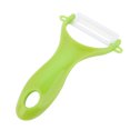 thumbnail image 1 of Cuchillo pelador de frutas y verduras de cerámica verde para una preparación sin esfuerzo en la cocina, 1 of 8