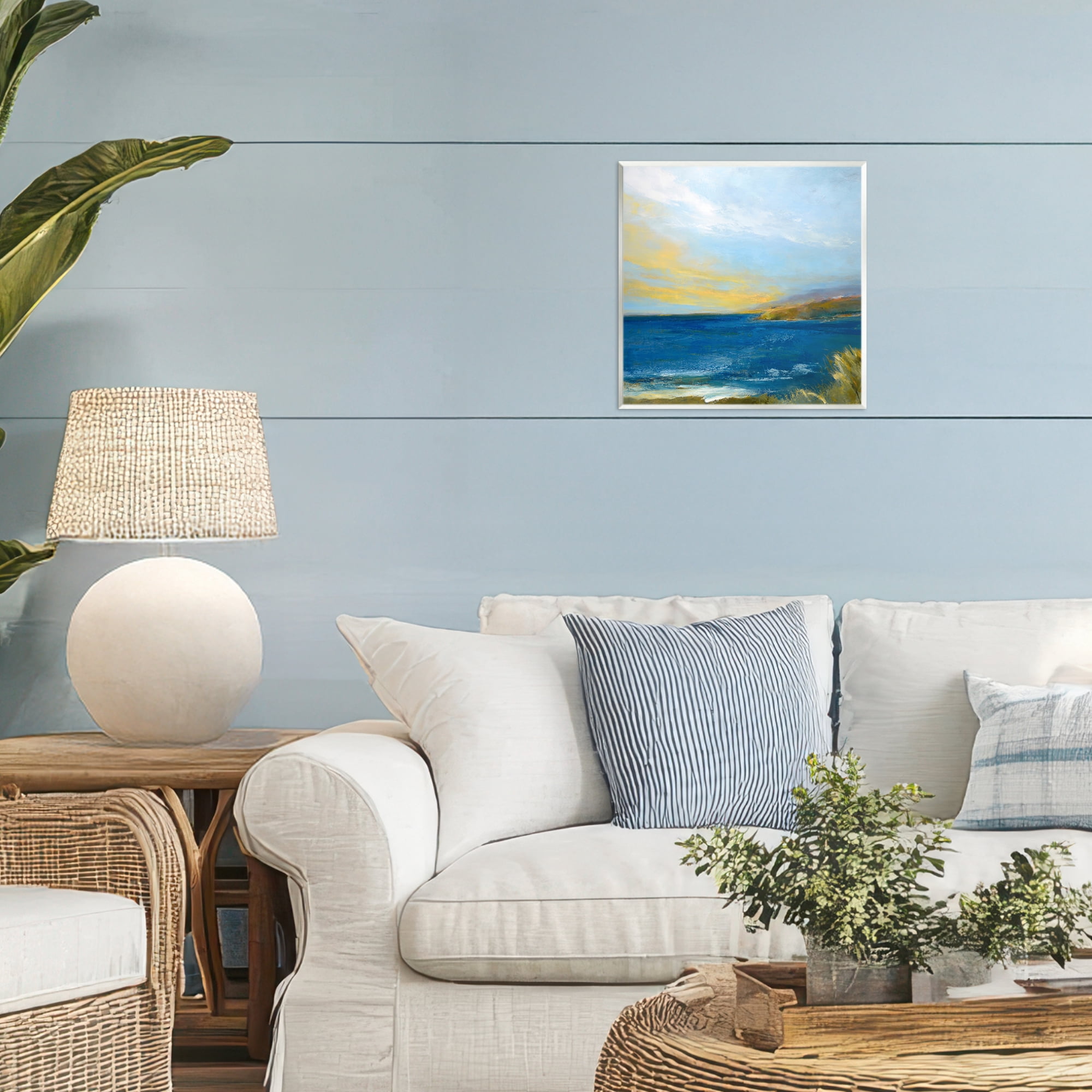 Stupell Industries Vibrant Ocean Light at Dusk Wall Plaque Art, design by Patrick Dennis