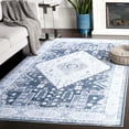 thumbnail image 3 of SAFAVIEH Arizona Roderick Oriental Machine Washable Area Rug, Grey Green/Ivory, 5' x 8', 3 of 13