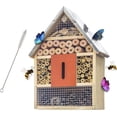 thumbnail image 1 of FUNPENY Wooden Insect House Insect Hotel Shelter with Brush for Butterflies Bees and Ladybugs (LARGE), 1 of 8