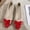 Red, variant on Ytobaz Flat Shoes for women Bow Accent Pointed Toe Ballet Flats Suede Dress Shoes Office Wedding Party Daily Casual Walking Travel Footwear