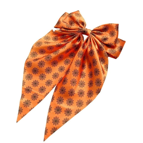 yunLXY Halloween Headband Under $5 Halloween Hair Bows Clips Cute Pumpkin Hair Clips Ribbon Bow Hair Barrettes Large Bowknot Witch Clips for Women Girls Halloween & Christmas Costumes One Size