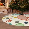 thumbnail image 6 of Lsque Racket and Tennis Ball Print Christmas Tree Skirt, Tree Skirt with Ties or Velcro, Perfect for Holiday Decorations, Halloween, and New Year-36", 6 of 7