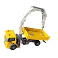 thumbnail image 3 of HILABEE Camion Grue Jouet Modèle de Grue, Jeu d'Imitation, Flexible, Cadeaux de Fête, Camion Jouet Réaliste pour Modèle de Véhicule d'Ingénierie de Construction Jaune, 3 of 9