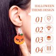 thumbnail image 3 of IDEANATEGRATE 1Pair  Earrings Pumpkin Design Drop Earrings Orange Festival Party Accessory, 3 of 7