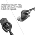 thumbnail image 5 of 1 Pieces Storm Hook Stainless Steel Door Hook Door Latch Window Catch Cabin Door Gate Lock With 4 Pieces Mounting Screws - Black, 5 of 6