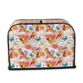 thumbnail image 2 of Picia Flowers And Birds Watercolor Print 2 Slice Toaster Cover , Toaster Protector Dustproof Kitchen Appliance Cover, Kitchen Appliance Dustproof Protector, 2 of 7