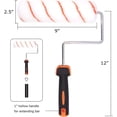 thumbnail image 2 of Paint Roller Kit with Covers, 9-Inch Wall Paint Roller Brush Painting Handle Tool Kit for Painting Walls and Ceilings for Home Office Room, Roller Handle Can Work with Extending Bar (8 Piece Set), 2 of 7